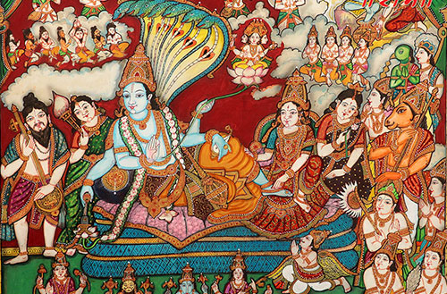 Consort Wallpaper | Vishnu Saraswati Ganga