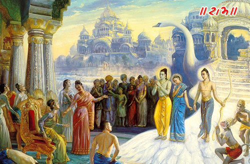 Consort Wallpaper | Sri Ram Sita in Ayodhya