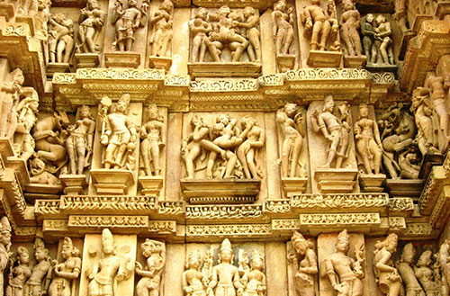 Temple Wallpaper | Khajuraho temple of love