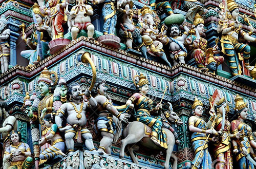 Temple Wallpaper | Sri Mariamman Gopuram, Singapore