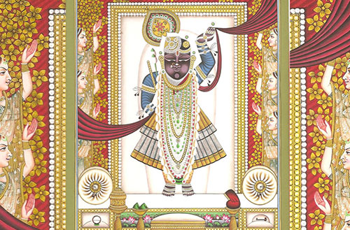 Temple Wallpaper | Shrinathji Paintings